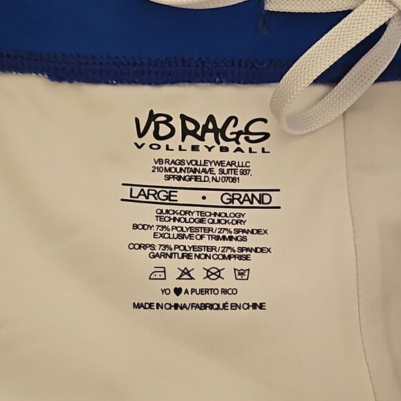 VB Rags Women's Volleyball Shorts Large Blue - Picture 8 of 16